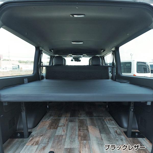 MGRカスタム製　4型ハイエース標準ボディー補強バー付きフラットベッドキット buanjapan_bc-154-bk-n