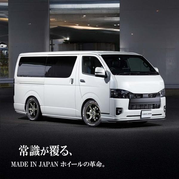 ホイール4本セット ハイエース 18インチ 6穴 415コブラ ホワイト buanjapan_bj-3016-yp-a-wl