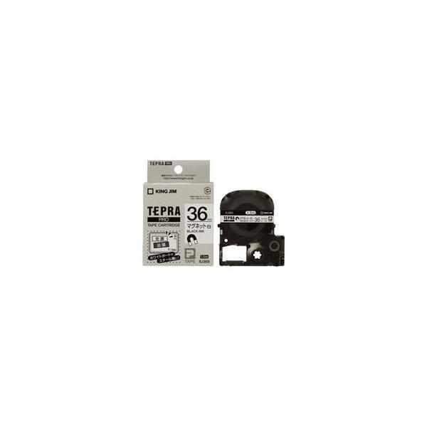 (業務用20セット) キングジム テプラ PROテープ/ラベルライター用テープ 〔マグネットテープ/幅：36mm〕 SJ36S ホワイト(白)[21]
