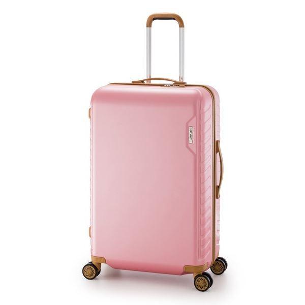 スーツケース/キャリーバッグ 〔ピンク〕 90L 手荷物預け無料最大サイズ ダイヤル式 アジア・ラゲージ 『MAX SMART』[21]