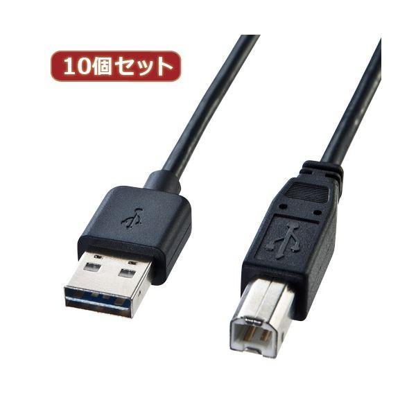 10�Z�b�g �T�����T�v���C ���ʑ}����USB�P�[�u���iA-B�W���j KU-R2 KU-R2X10[21]