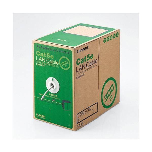 �G���R�� EU RoHS�w�ߏ���LAN�P�[�u��(Cat5e �P��) ���C�g�O���[ 300m LD-CT2/LG300/RS 1�{[21]
