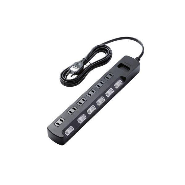 �i�܂Ƃ߁j�G���R�� AV���K�[�h�^�b�v�^�ʃX�C�b�`�^�z�R���V���b�^�[�t�^6���^2.5m�^�u���b�N AVT-K6A-2625BK�k×2�Z�b�g�l[21]