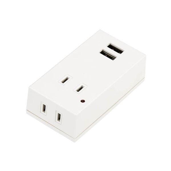 5�Z�b�g YAZAWA ���K�[�h�t�t�����g�^�b�v�^2AC+2USB2.1A�z���C�g Y02FSK400WH2UX5[21]