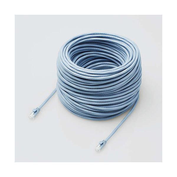 �G���R�� LAN�P�[�u��/CAT6A�Ή�/EU RoHS�w�ߏ���/�c���܂�h�~�J�o�[/�ȈՃp�b�P�[�W�d�l/60m/�P��/�u���[ LD-GPAT/BU60/RS[21]