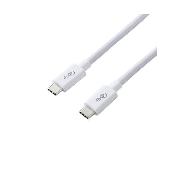�G���R�� USB4�P�[�u��/C-C�^�C�v/�F�ؕi/PD�Ή�/40Gbps/0.8m/�z���C�g USB4-CC5P08WH[21]
