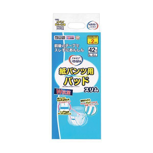 まとめ）カミ商事 エルモア いちばん紙パンツ用パッド スリム 1パック