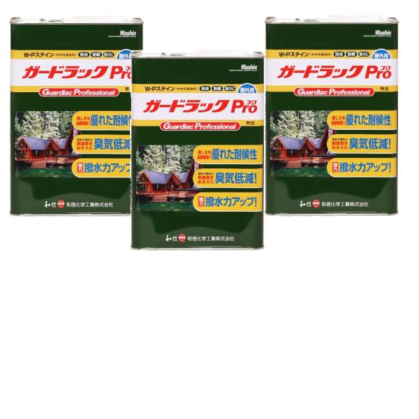和信ペイント ガードラック プロ ＧＰ−５ チョコレート 4L ３缶セット