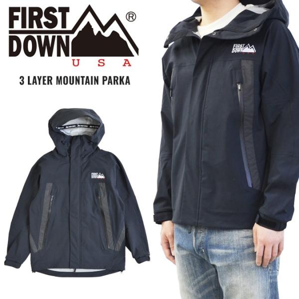 FIRST DOWN �t�@�[�X�g�_�E�� �W���P�b�g 3 LAYER MOUNTAIN PARKA JACKET �}�E���e���p�[�J�[ �i�C�����W���P�b�g F741001C �o�[�Q��
