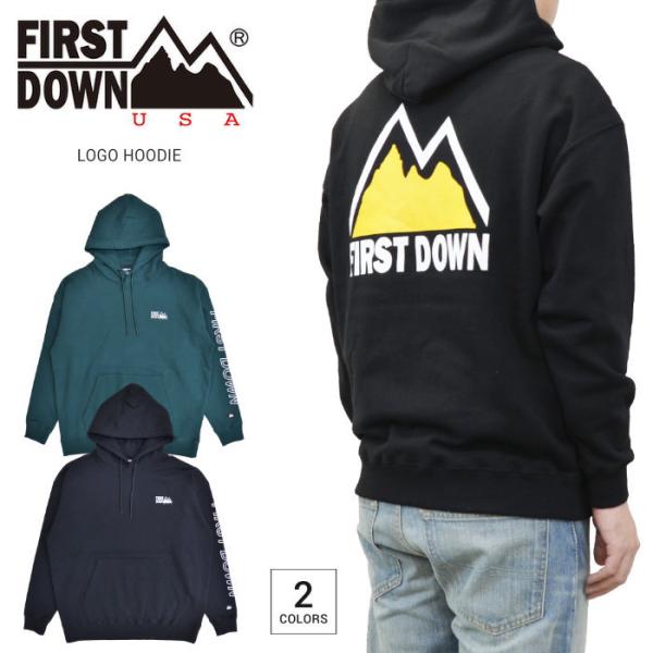 FIRST DOWN �t�@�[�X�g�_�E�� �p�[�J�[ LOGO PULLOVER HOODIE �t���[�X �X�E�F�b�g F872510C �o�[�Q��