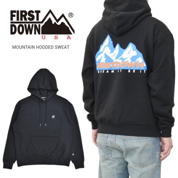 FIRST DOWN �t�@�[�X�g�_�E�� �p�[�J�[ MOUNTAIN HOODED SWEAT �v���I�[�o�[ �X�E�F�b�g �t���[�X F971001C �o�[�Q��