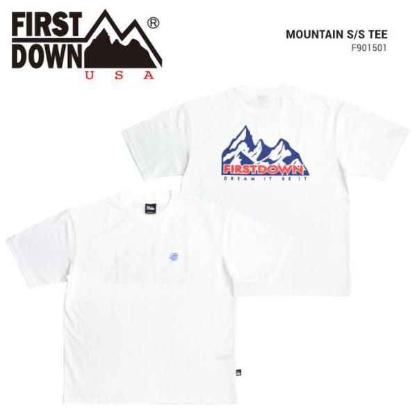 FIRST DOWN �t�@�[�X�g�_�E�� T�V���c MOUNTAIN S/S T-SHIRT TEE ���� �J�b�g�\�[ �g�b�v�X F901501C �P�i�w���̏ꍇ�̓��[���֔��� �o�[�Q��