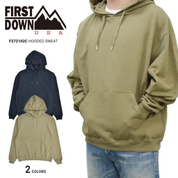 FIRST DOWN �t�@�[�X�g�_�E�� �p�[�J�[ HOODED SWEAT �v���I�[�o�[ �X�E�F�b�g �t���[�X F272102C �o�[�Q��