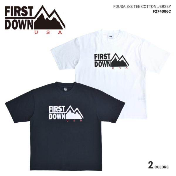 FIRST DOWN �t�@�[�X�g�_�E�� T�V���c FDUSA S/S T-SHIRT TEE ���� �J�b�g�\�[ �g�b�v�X F274006C �P�i�w���̏ꍇ�̓��[���֔��� �o�[�Q��