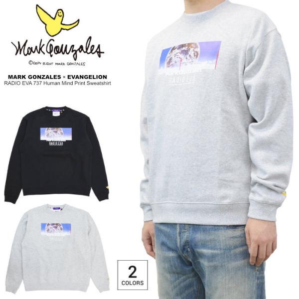 MARK GONZALES �}�[�N�E�S���U���X �G���@���Q���I�� Human Mind Print Sweatshirt �g���[�i�[ �X�E�F�b�g �t���[�X ���� 2G7-60323 �o�[�Q��