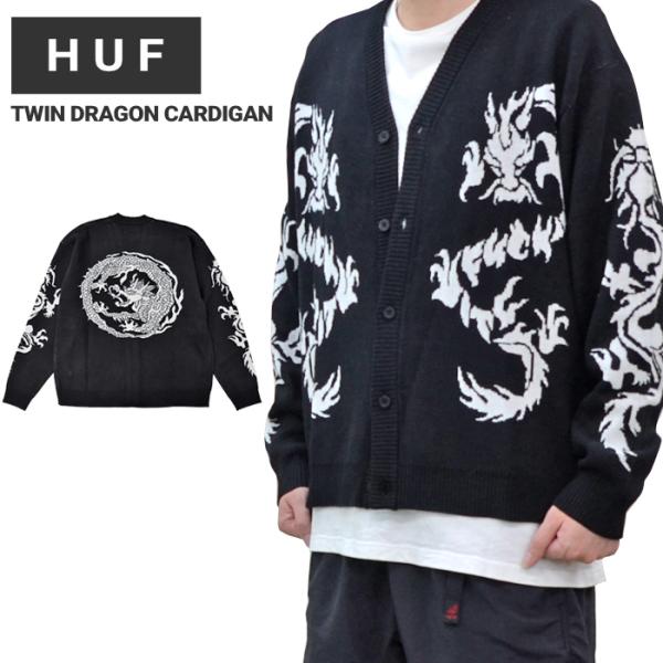 HUF ドラゴンプリント クルーネック buddy-stl_huf-1315