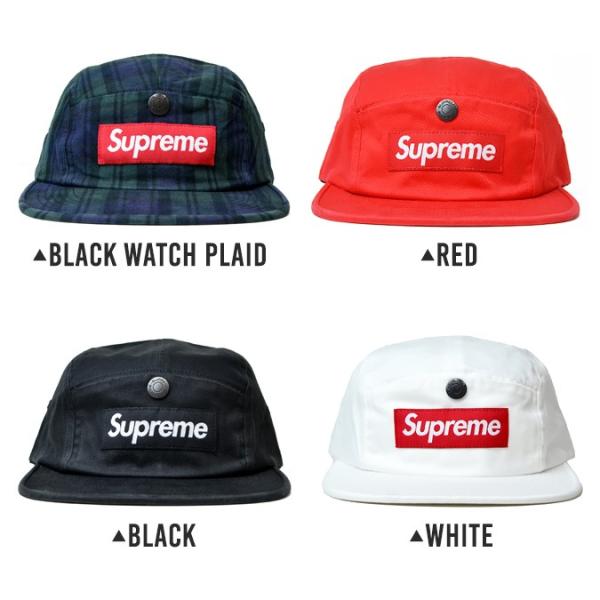 supreme snap button pocket camp cap