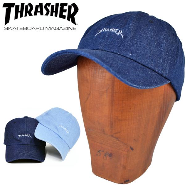 THRASHER（スラッシャー） GONZ MAG LOGO DENIM SPORTS CAP キャップ