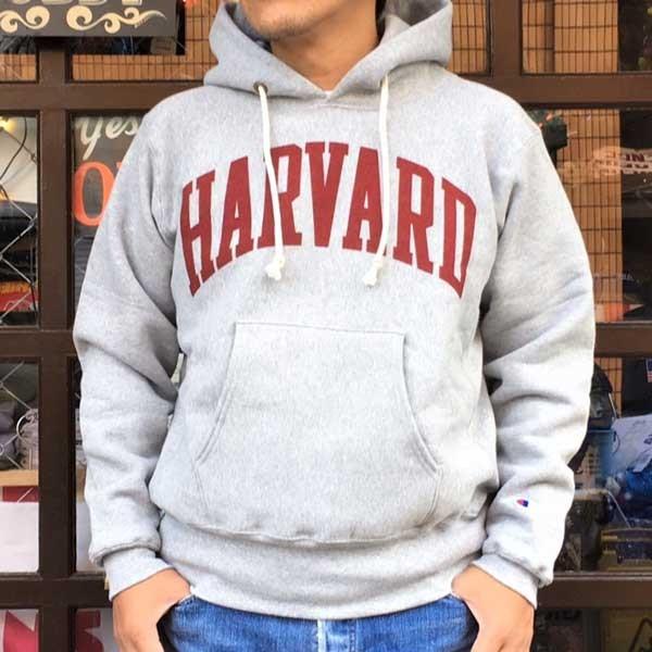 チャンピオン Champion HARVARD ハーバード リバースウィーブ 赤タグ プルオーバースウェットパーカー 12.5oz MADE IN  USA C5-Q105 裏起毛 アメカジ アメリカ製