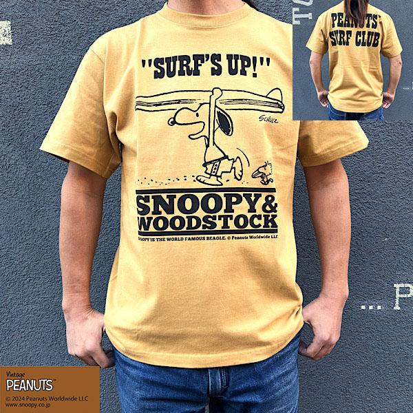 SNOOPY（スヌーピー） SNOOPY WOODSTOCK Tシャツ PEANUTS SURF CLUB
