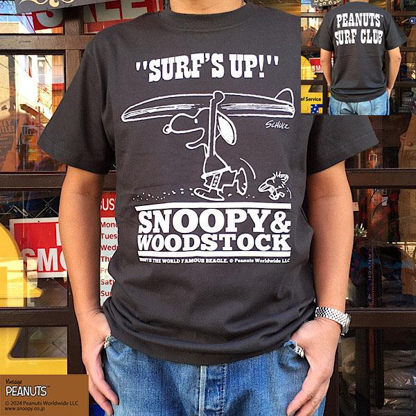 スヌーピー SNOOPY WOODSTOCK Tシャツ PEANUTS SURF CLUB ピーナッツ BUDDY 別注 スヌーピー Tシャツ メンズ レディース ユニセックス サーフィン スミクロ
