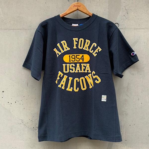Champion チャンピオン リバースウィーブTシャツ USAFA アメカジ ネイビー 半袖シャツ メンズ ショートスリーブTシャツ 26SS リバースウィーブ C3-D305