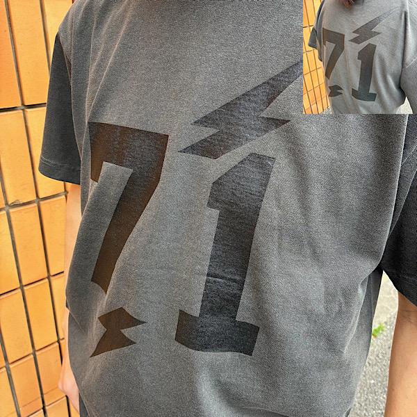 Tシャツ BUDDY オリジナル 71 Lightning スミクロ ガーメントダイＴシャツ 半袖 スミクロ 後染め メンズ レディース ユニセックス