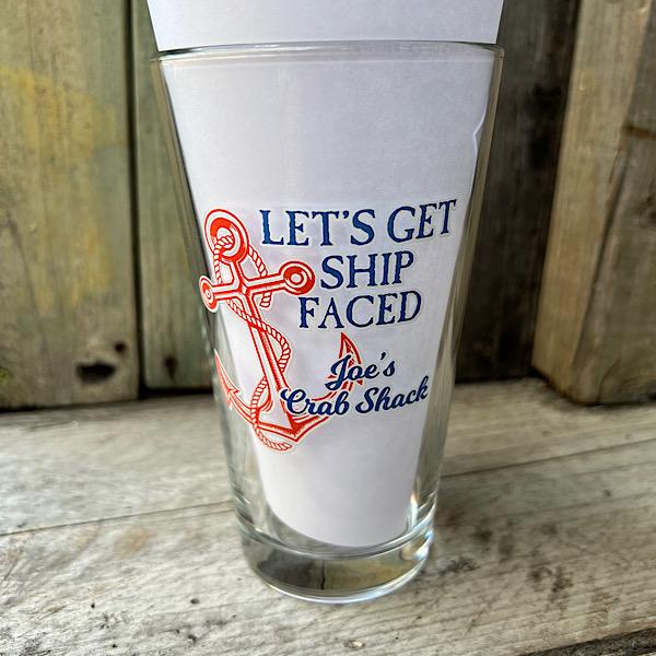 1パイントビールグラス joe's crab shack Beer glass 16oz 約473ml