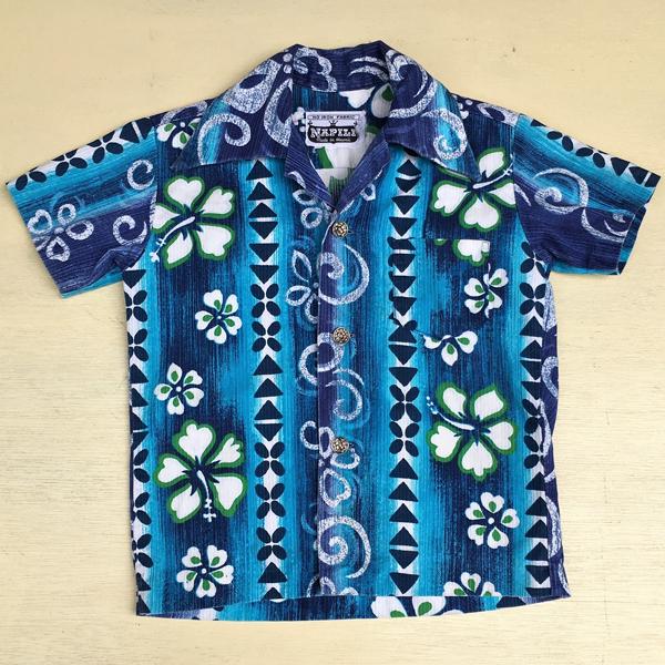 Kids ビンテージ コットン ハワイアンシャツ NAPILI made in
