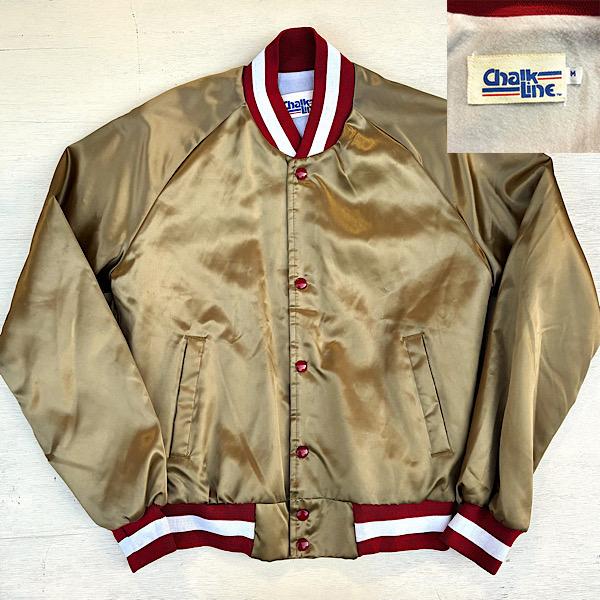 USA製 90sサンフランシスコ49ers スタジアムジャンパー ゴールド色