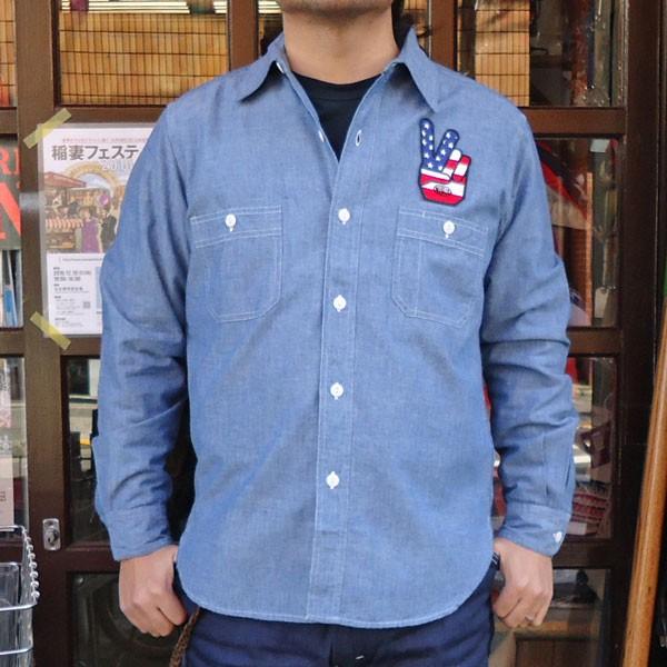 ワッペン付シャンブレーシャツ BUDDY オリジナル SPRINGFORD アメカジ