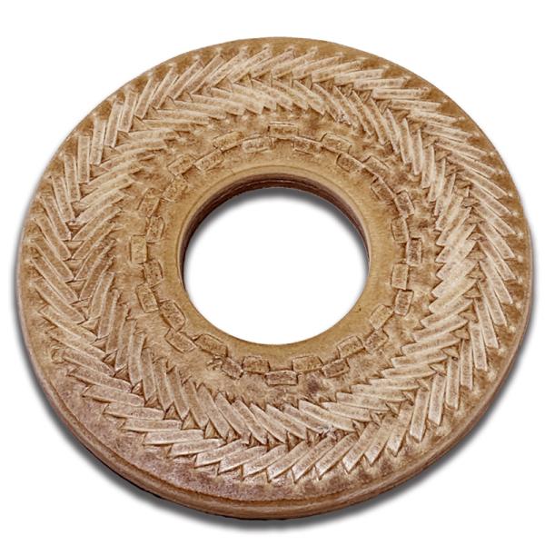 竹刀　鍔　一本堂 剣道 鍔 高級 革鍔 日本製 網目模様 贈答用 昇段祝 極上縫合せ鍔