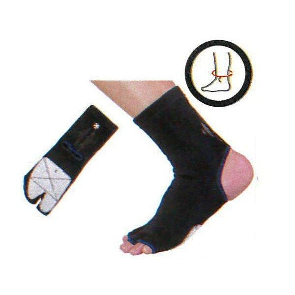 剣士の味方　たび型サポーター　アキレス腱ガード　足首周りM：23cm〜27cm、L:26cm〜30cm、LL:29cm〜33cm