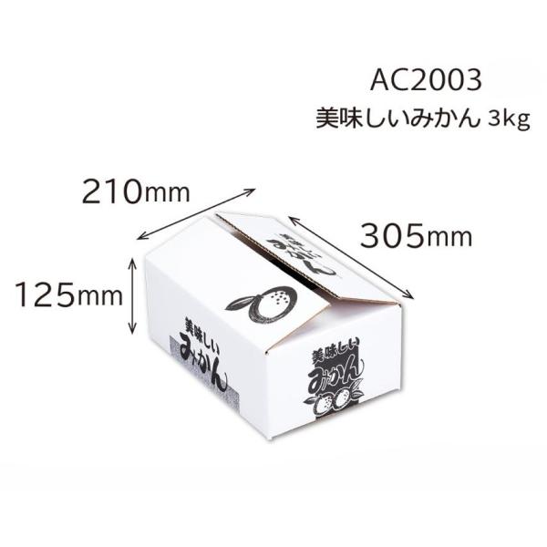 みかん発送用送り箱】美味しいみかん 3kg（10枚入） 内寸：210×305
