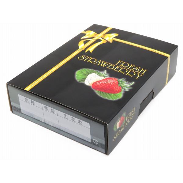 専用　いちごセット イチゴ化粧箱 ブラックセット（FA付） 100セット/箱 : 葡萄館