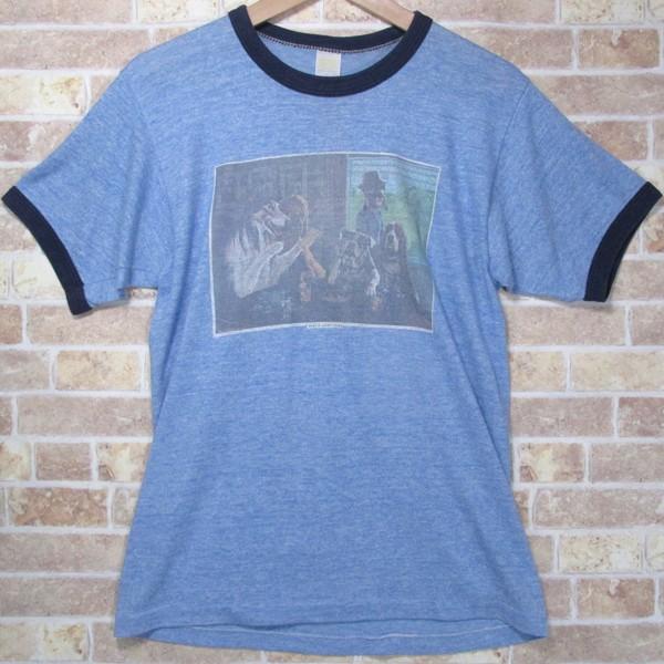 ビンテージ Tシャツ 古着 ドッグ柄 ラッセル金タグ 70