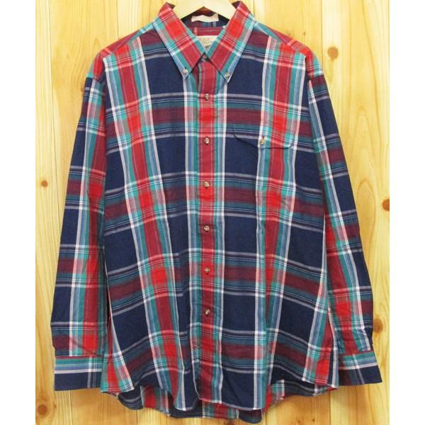USA古着『チェック長袖シャツ THE FOX COLLECTION XL』ボタン