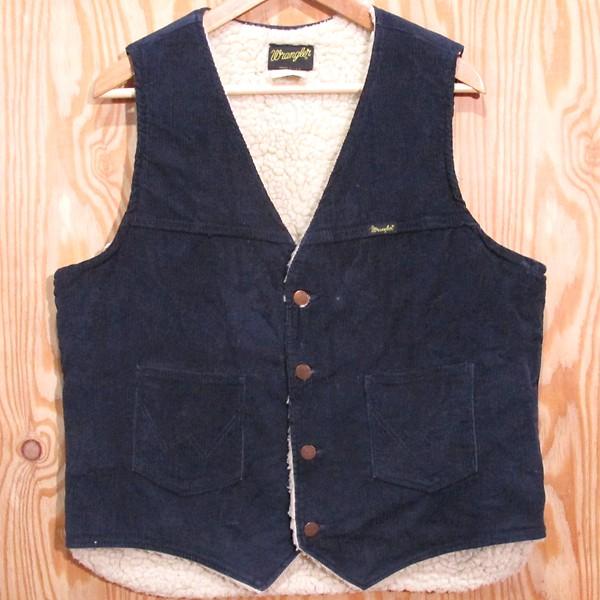 Wrangler 古着 ラングラー/Wrangler コーデュロイ ベスト L 裏ボア 