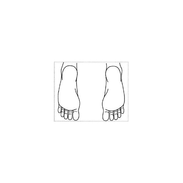 シャチハタ 医療用人体図 「足の裏」 20x30mm 角型印2030号 ゴム印