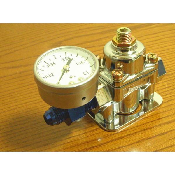ハコスカ　30zなどに　プラグ　フューエル フューエルレギュレター+燃圧計新品キャブ用Φ40mm アールズ等AN6配管に