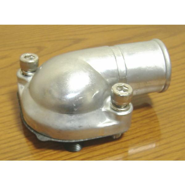 L型L6用サーモスタットカバー新品2穴 ボルト/パッキン付属 ハコスカ