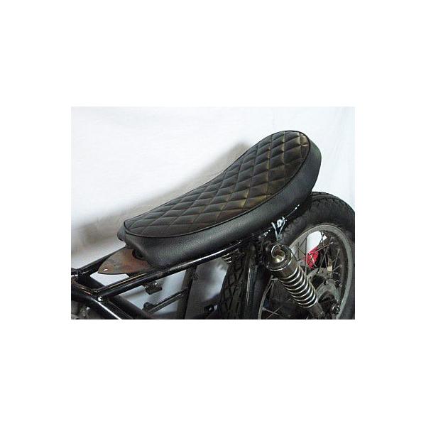 YAMAHA セミダブルシート ダイヤステッチ/SR400/SR500/SR : 部品
