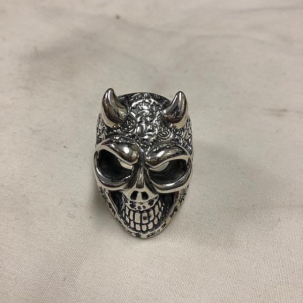 マスタースカル リング Graffiti Master Skull w Horns Ltd.99/Bill