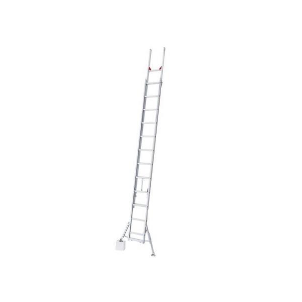 【直送品】 長谷川工業 ハセガワ 2連はしご　ラクノリ (脚部伸縮スタビライザー付き) LH2-74 (10418) ハチ型 【大型】