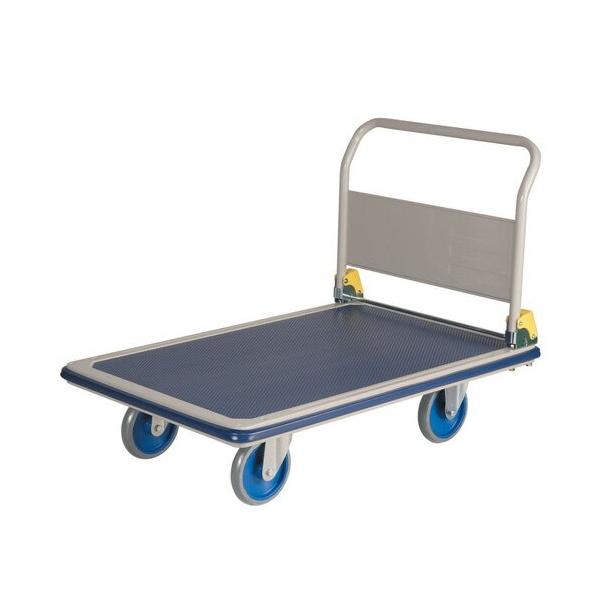 【直送品】 金沢車輌 低床型 特大型スチール台車 ハンドル折りたたみ式 NHT-501E 【大型】