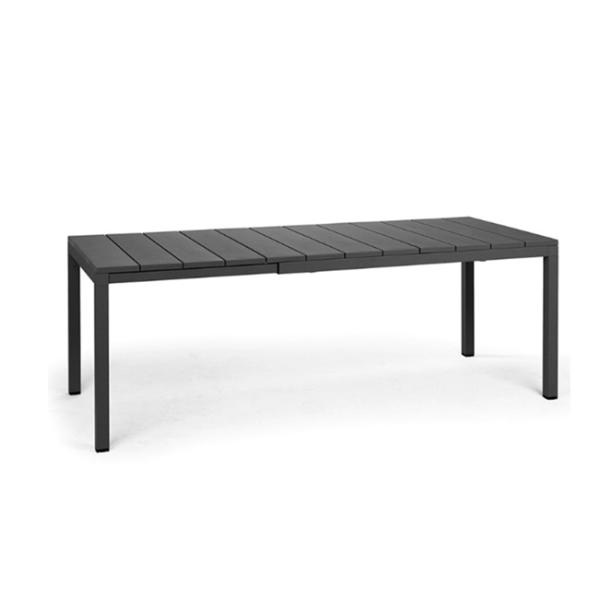 【直送品】 タカショー リオ ダイニングテーブル ダークグレー NAR-T13DG (33605000) 【大型】