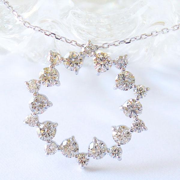 k18 ネックレス ダイヤモンド 0.75ct ダイヤネックレス ペンダント  
