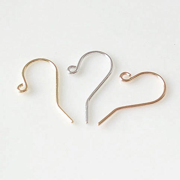 フックピアス k18 パーツ 金具 フックのみ ピアス フック 0.6mm