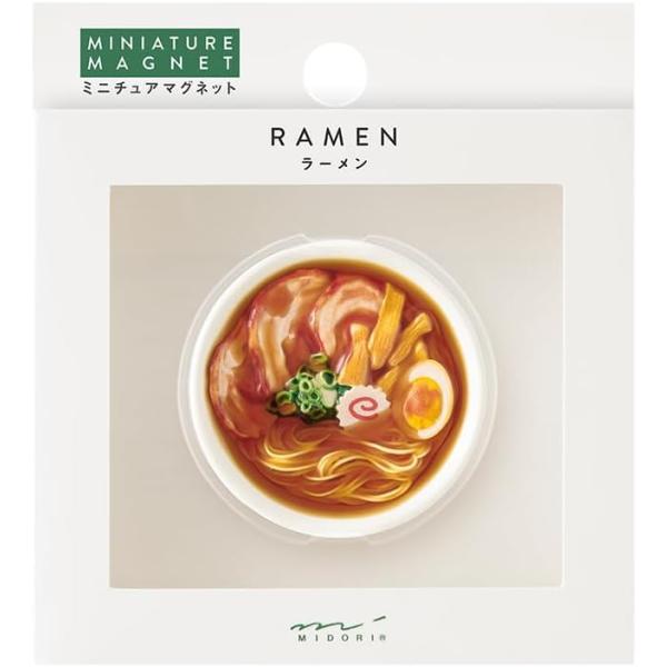 【送料無料】　郵便受届け ミドリ 磁石 ミニ　マグネット 1個入 ラーメン 柄 43408006 おみやげ　インバウンド