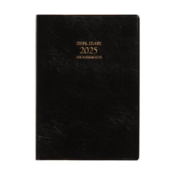 【全国送料無料】　【2025年1月始まり】高橋書店　デスクダイアリー　A5　ウィークリーレフト　67　黒　月曜始まり　67(2025)